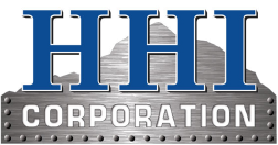 HHI Corporation logo with metallic design.