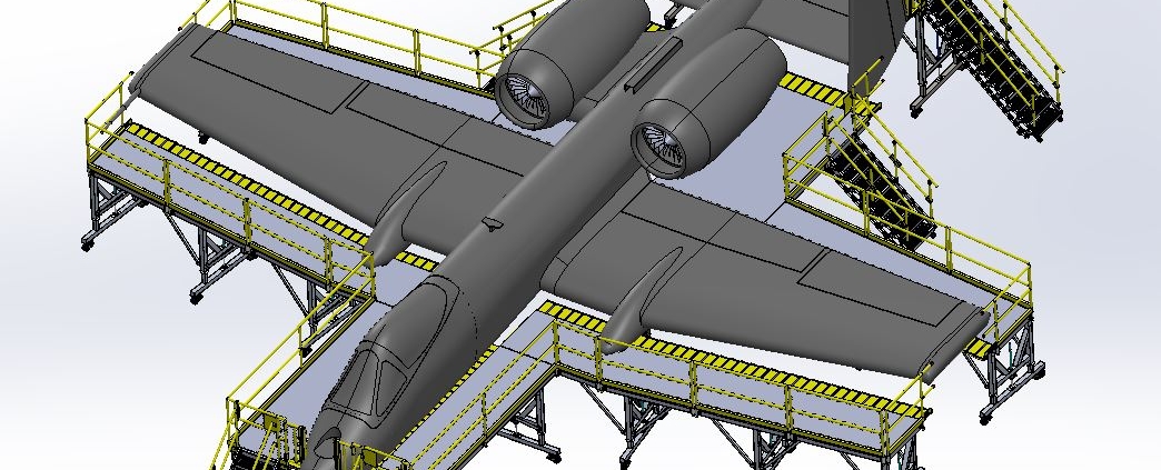 3D model of a futuristic airplane with sleek design and twin engines.