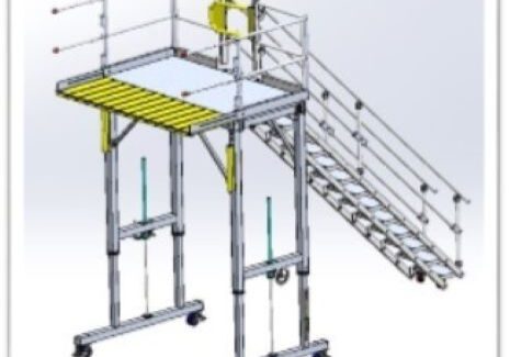 Adjustable height work platform design